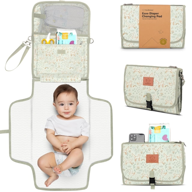 Colchoneta Portátil Impermeable para Cambiar Pañales KeaBabies 59x53 cm