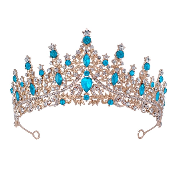 KAKOWELY Tiaras y coronas de cristal para boda, para mujer, novia, reina, diadema, tocado de princesa para cumpleaños, graduación, desfile, fiesta