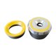thumbnail image 4 of Accesorio de reemplazo para entrenamiento de ejercicios de fitness, tapa de extremo de mango de aluminio Anillo amarillo, 4 of 9