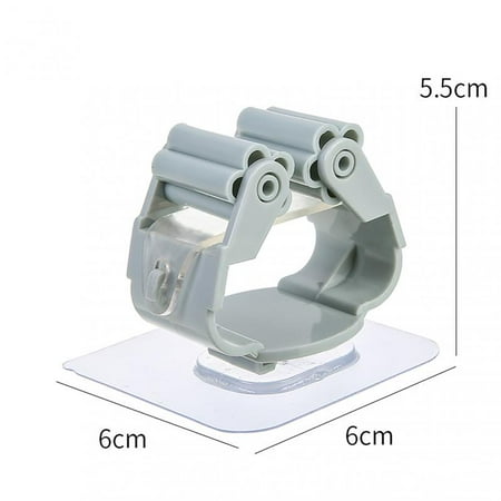 

Kitchen Bathroom Adhesive Multipurpose Hook Wall Mounted Mop Organizer Holder Rack Brush Broom Hanger Strong Hook Accessories