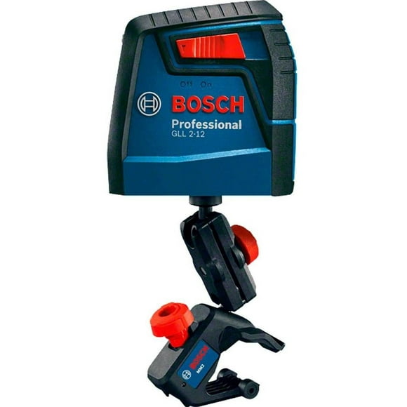 Nivel Laser Bosch Gll2-12 Rojo 2 Lineas Cruzadas 12m + Base BOSCH GLL 2