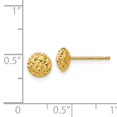 thumbnail image 3 of 14K 6mm Puff Circle Post Earrings TL913, 3 of 3