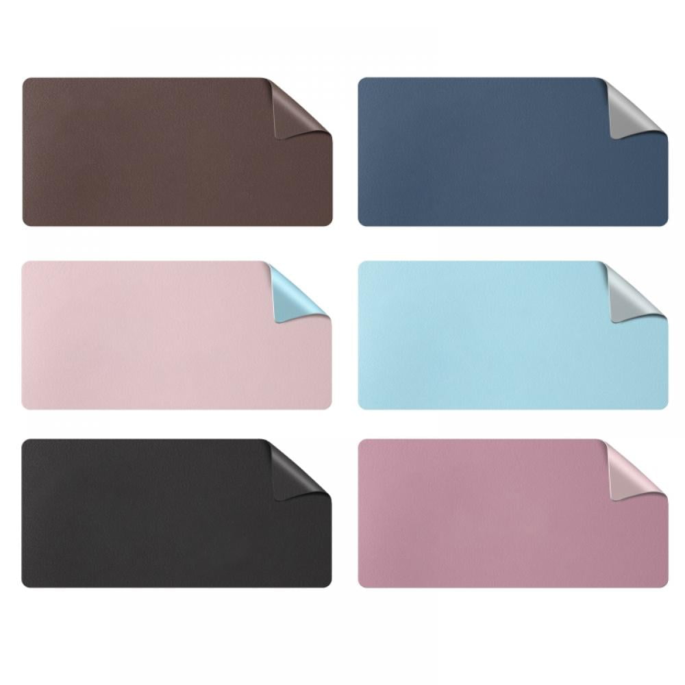 EFINNY Non Slip Waterproof Pu Leather Multifunctional Desk Pad, 31.5 x 15.7, Brown