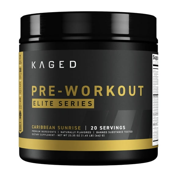 Polvo de preentrenamiento Kaged Pre-Workout Elite Caribbean Sunrise