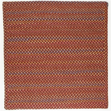 Rhody Rug WO41R072X072B 6 ft. Woodstock Square Rug, Maroon & Multi Color