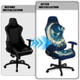 thumbnail image 4 of Uorisanigo Blue Butterfly Gaming Chair Covers Slipcovers Removable Computer Reclining Gaming Chair Protector Slipcovers Easy to Install Office Chair Covers Gift for Holiday, 4 of 8