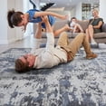 thumbnail image 4 of Naar Payas 5X7 Area Rug, Grey/Denim Abstract Power Loom Crafted Area Rugs for Indoor Living Room, Bedroom, and Dining Room, 4 of 7