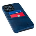 thumbnail image 4 of Dockem Card Case for iPhone 14 Pro Max with Built-in Metal Plate for Magnetic Mounting & 2 Pockets: Exec M2 (Navy), 4 of 10