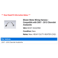 thumbnail image 2 of Blower Motor Wiring Harness - Compatible with 2007 - 2013 Chevy Avalanche 2008 2009 2010 2011 2012, 2 of 2