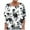 White, variant on JTZGDY Boho Tops for Women Dressy Casual Floral Printed Summer Long Sleeve Crewneck Graphic T-Shirts Loose Oversized Soft Cotton Tunic Blouse Black#02 L