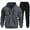 Dark Gray, variant on Sweatsuits for Men 2 Pcs Hoodie Men's Jogging Tracksuit Set Athletic Suit Set Light Gray M