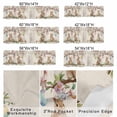 thumbnail image 2 of Valance Curtains for Kitchen Windows Watercolor Rabbit Easter Egg Rod Pocket Valance Spring Floral Tree Branch Flax Short Window Curtain Topper for Bedroom Living Room Bathroom 42x12in,1&nbsp;Panel, 2 of 9
