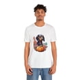 thumbnail image 4 of Autumn Pup: Dachshund & Pumpkins Tee - Unisex Jersey Short Sleeve Tee, 4 of 4