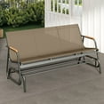 thumbnail image 2 of Uforic 66.3'' Outdoor Patio Swing Glider Bench Chair 3-Seat Rocker Lounge Chair - Brown, 2 of 9