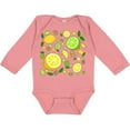 thumbnail image 3 of Inktastic Lots of Lemons and Limes Citrus Fun Boys or Girls Long Sleeve Baby Bodysuit, 3 of 5