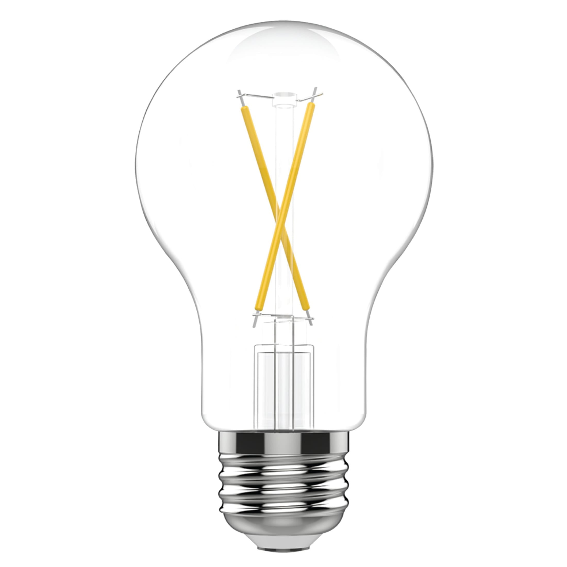 (2 pack) GE LED Light Bulbs, 40 Watts, Daylight, A19 Bulbs, Medium Base, Clear Finish, 13yr, 4pk