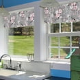 thumbnail image 6 of Pink Roses Semi Sheer Window Valances - Light Filtering Decor for Kitchen, Living Room, Bedroom - 54"x18", 6 of 6