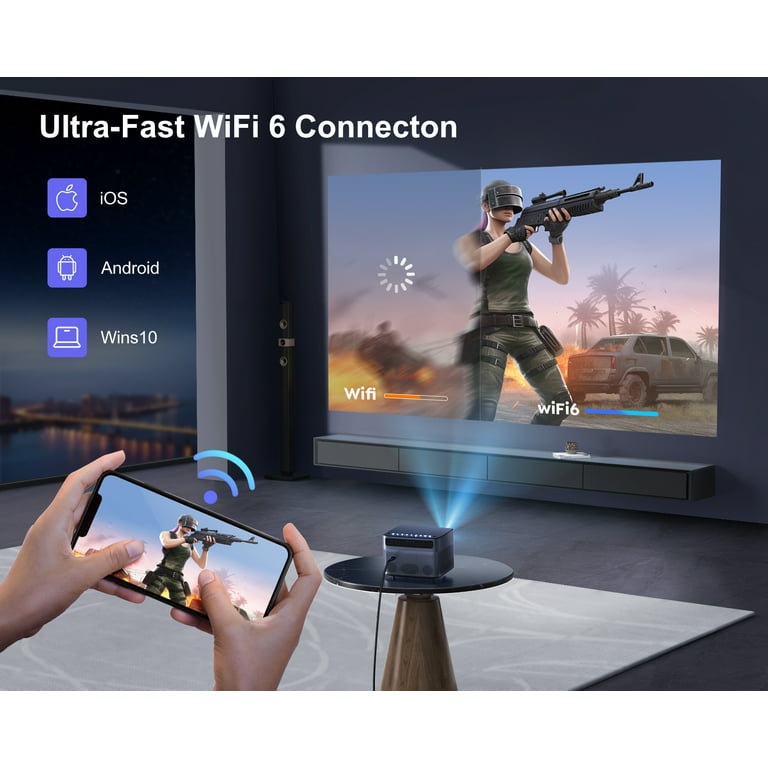 Wimius P62 1080P Wifi 6 Bluetooth 5.2 - 4K Dış Mekan Film Projektörü  Fiyatları ve Özellikleri