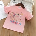 thumbnail image 2 of Godom Girls Short Sleeve Tshirts Round Neck Cotton T-Shirt Girls' Summer T Shirts, 2 of 4