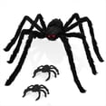 thumbnail image 1 of ArañA Gigante para Halloween, 3 Paquetes de ArañAs Falsas para Halloween, ArañAs Grandes y Peludas para Exteriores e Interiores., 1 of 5