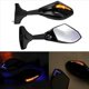 thumbnail image 3 of Motorcycle LED Rearview Mirror With Light For Yamaha YZF R1 R6 FZ1, 3 of 5