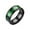 Green, variant on Rings Exquisite Frosted Silk Pattern Inlaid Rhinestone Alloy Ring for Women and Men Fashion Jewelry Elegant Unisex Ring, 5.65 cm, Green