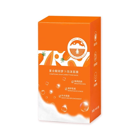 Vadktai Mask with Carrot Concentrate, Moisturizing Deep Cleansing Smear Skincare Mask, Portable Collagen Jelly for Skin & Hydration