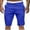 Blue, variant on ZQUUVOU Men's Shorts Cropped Shorts Sports Casual Solid Color Workwear Mid Pants Olive Green