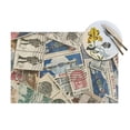thumbnail image 4 of XMXT 6 Pcs Woven Placemats, Diverse Stamp Prints Stain Resistant Anti-Skid Placemat for Kitchen Table, 12 x 18 inches, 4 of 6