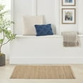 thumbnail image 2 of Nourison Natural Jute Solid Natural 3' x 5' Area Rug (3x5), 2 of 9
