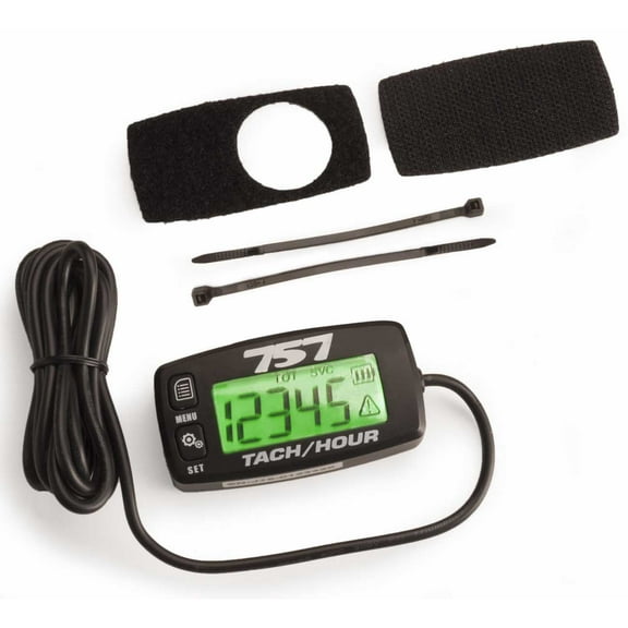 Digital Tach Tachometer Hour Meter Gauge IP68 Water Proof Resettable Back Lit