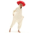 thumbnail image 5 of Unisex Adult Mushroom Onesie One Piece Pajamas Animal Christmas Costume Homewear Sleepwear for Women men, 5 of 8