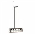 thumbnail image 3 of RADIANCE goods Industrial 5 Light Ancient Wood Island Pendant Ceiling Fixture 35" Wide, 3 of 12