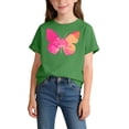 thumbnail image 2 of Edvintorg Shirts for Girls Fashion Printed Short Sleeve Crewneck Casual Shirt Summer Pullover Tops Size 2-14, 2 of 7