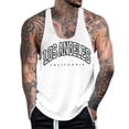 thumbnail image 1 of Aayomet Gym Tank Tops for Men Tank Top Running Bottom Sports Tank Top (White, M), 1 of 5
