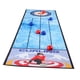 thumbnail image 5 of Juego de curling de mesa, juego familiar interactivo para jugar en interiores, noche de juegos de juguete Esterilla para curling, 5 of 9