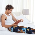 thumbnail image 7 of Fotbe Ocean Scene with Noah's Ark Men's Pajama Pants,Sleepwear Pants,Pj Bottoms Drawstring And Pockets-X-Large, 7 of 7