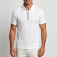 thumbnail image 2 of Plus Size Big & Tall Men's Summer Ice Silk Cooling Quick Dry Business Sports Lapel Half-Zip Short Sleeve Shirt Casual Button Down Tops Tees Breathable Moisture Wicking Golf, 2 of 9