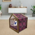 thumbnail image 3 of Purple Mandala Pet House, Psychedelic Digital with Baroque Rococo Indie Design, Outdoor & Indoor Portable Dog Kennel with Pillow and Cover, 5 Sizes, Maroon Magenta, by Ambesonne, 3 of 5