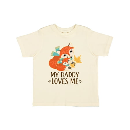 

Inktastic Daddy Loves Me Woodland Fox Gift Toddler Boy or Toddler Girl T-Shirt