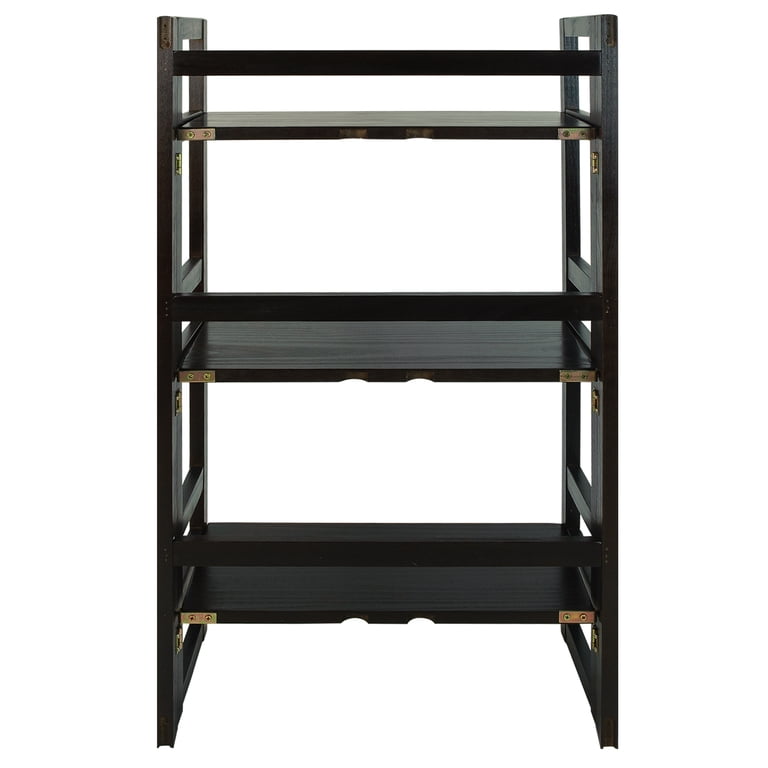 Casual Home 3-Shelf Folding Student Bookcase, Espresso photo 6