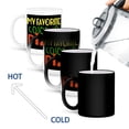 thumbnail image 4 of 3drose, My Favorite Color Is Pizza, 11oz Magic Transforming Mug, 4 of 7