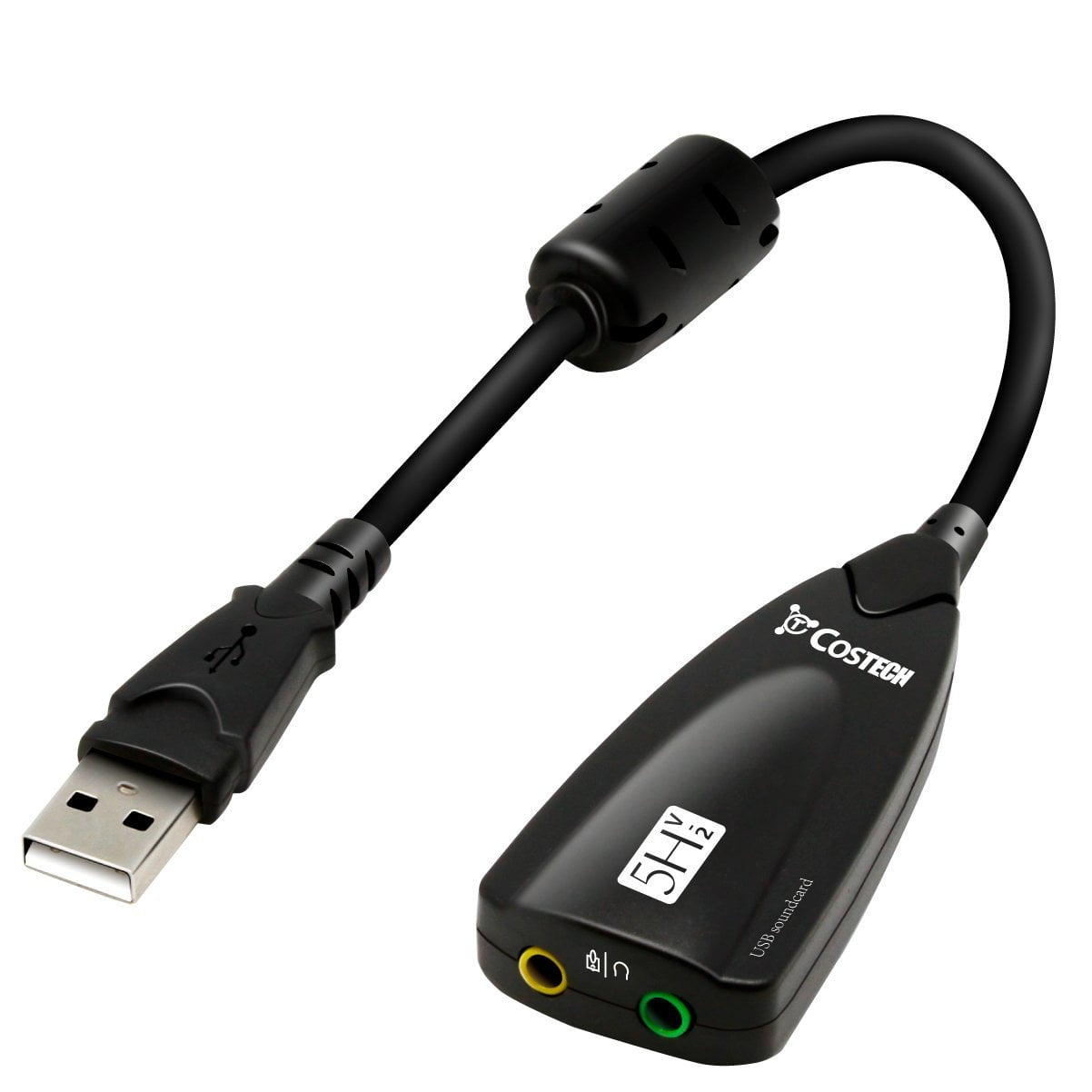 Usb Audio Adapter Costech Usb External Stereo Sound Card With Mm