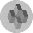 thumbnail image 1 of Ahgly Company Machine Washable Indoor Square Transitional Gunmetal Gray Area Rugs, 3' Square, 1 of 7