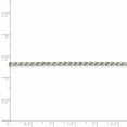 thumbnail image 4 of White Sterling Silver chain Rope Flat 16 in 2.25 mm, 4 of 5