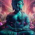 thumbnail image 4 of YJHDM 3D Lotus Buddha Statue Bedding Set Buddha Believer Duvet Cover Pillow Cover 2/3pc Home Textile, 4 of 5