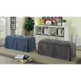 thumbnail image 2 of Furniture of America Hampton Fabric Upholstered Storage Bench in Blue, 2 of 7