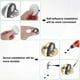 thumbnail image 5 of Uxcell 4-Pack Topes de Puerta Montados en el Suelo, Tope Magnético de Media Cúpula de Acero Inoxidable con Amortiguador de Goma Plástica [Tono Dorado], 5 of 7
