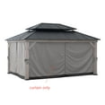 thumbnail image 2 of Sunjoy Gazebo Universal Replacement Privacy Curtain,Waterproof Privacy Curtains 4-Panel Screen Walls for 12 x 16 ft Gazebo, Patio & Backyard Protection, 2 of 4