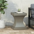 thumbnail image 2 of Outdoor Concrete Side Table, 21.5 Inch Irregular Accent Table for Garden Patio Lawn Home Indoor Outdoor, 2 of 7